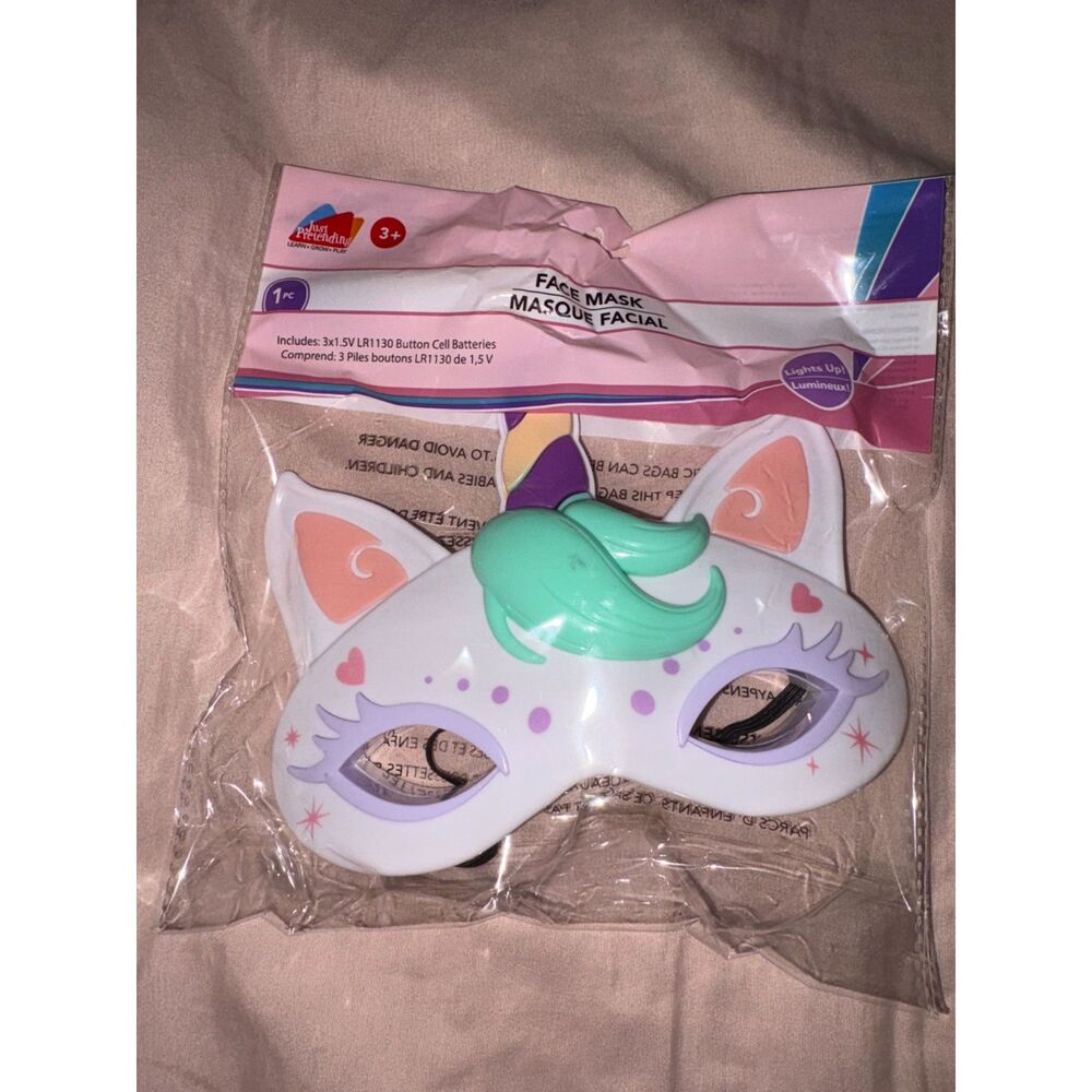 Just Pretending Unicorn Light-Up Face Mask